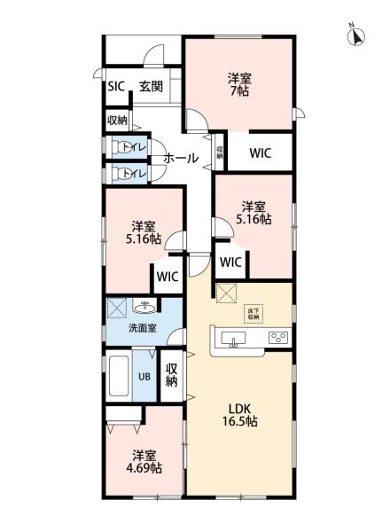 豊田市西中山町　1号棟　新築戸建　全2棟
