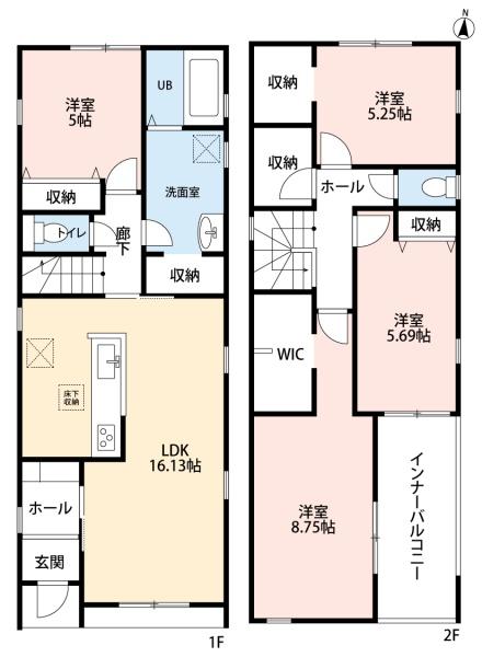 豊田市永覚新町　2号棟　新築戸建　全3棟