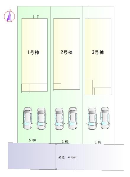 豊田市永覚新町　2号棟　新築戸建　全3棟