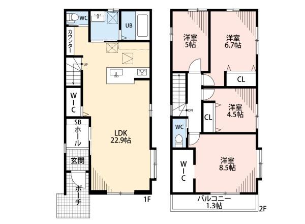 豊田市細谷町1号棟新築戸建全6棟