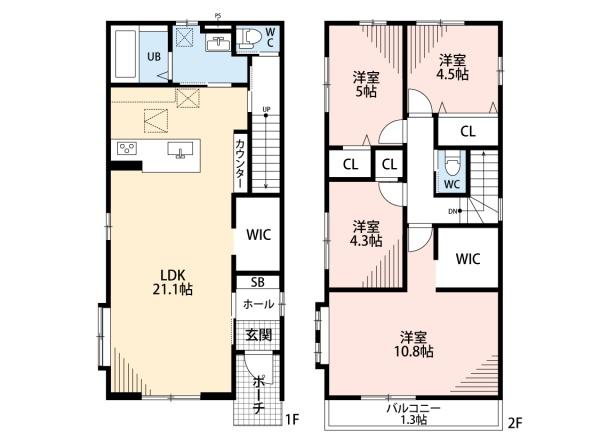 豊田市細谷町6号棟新築戸建全6棟