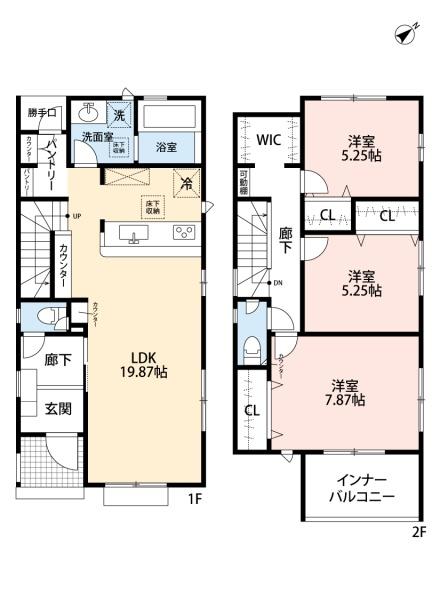 豊田市丸山町4丁目2期　1号棟新築戸建　全3棟