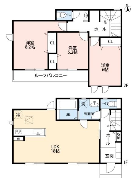 豊田市平山町3丁目第1期2号棟新築戸建全2棟