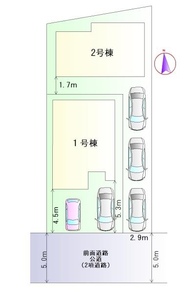 豊田市平山町3丁目第1期2号棟新築戸建全2棟