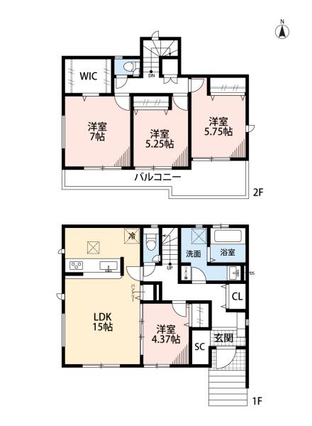 豊田市栄町2号棟　新築戸建全3棟