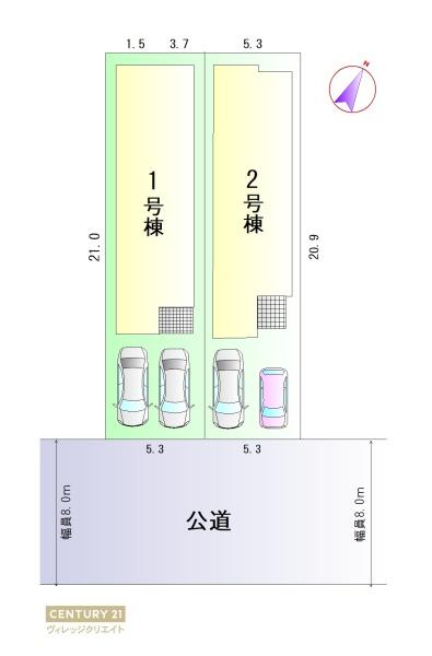豊田市住吉町第2新築戸建全2棟　1号棟