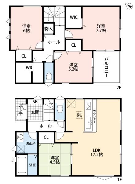 豊田市第3市木町1号棟新築戸建全2棟