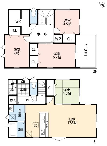 豊田市第3市木町2号棟新築戸建全2棟
