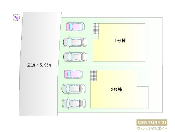 豊田市第3市木町2号棟新築戸建全2棟