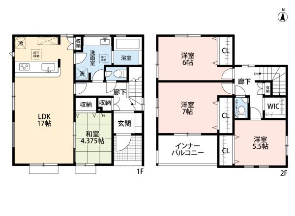 豊田市四郷町下古屋2号棟新築戸建全3棟
