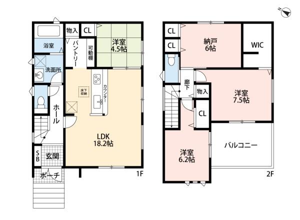 豊田市第1朝日町2号棟新築戸建全2棟