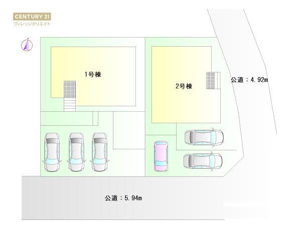 豊田市第4東山町1号棟新築戸建全2棟