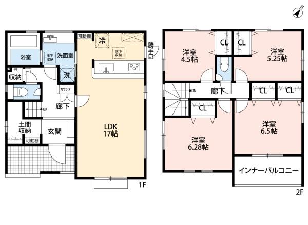 豊田市高岡本町南1号棟新築戸建　全2棟