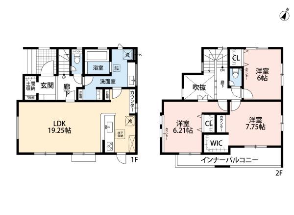 豊明市二村台7丁目3期1号棟新築戸建全2棟