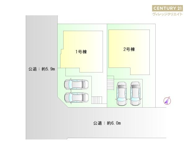 豊明市二村台7丁目3期1号棟新築戸建全2棟