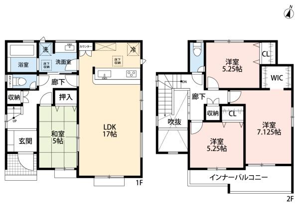 豊明市二村台7丁目3期2号棟新築戸建全2棟