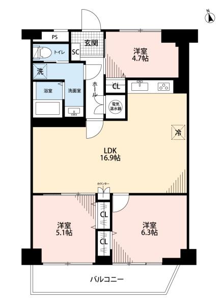平針西住宅2号棟中古マンション