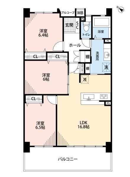 バンベール若林　中古マンション