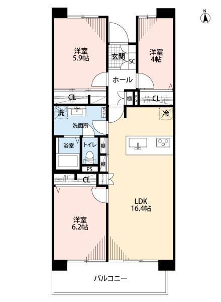 サンハイツ八事ふじみB棟　中古マンション