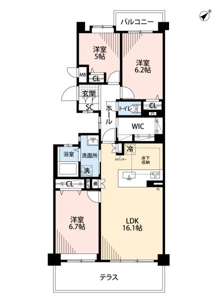 ライオンズガーデンヒルズ富士見台弐番館　中古マンション