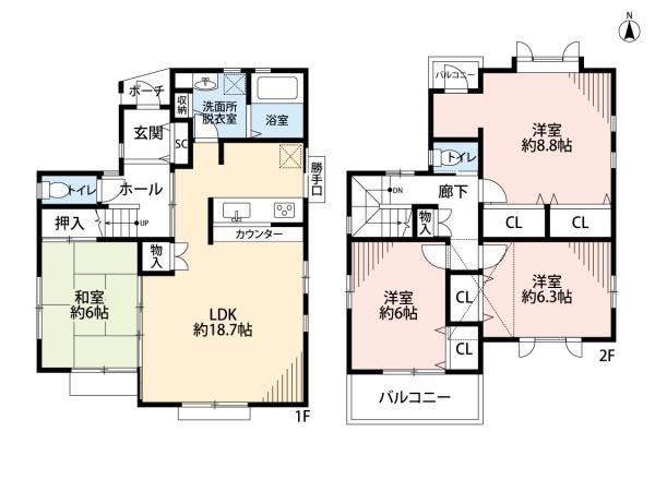 名古屋市北区六が池町　中古戸建