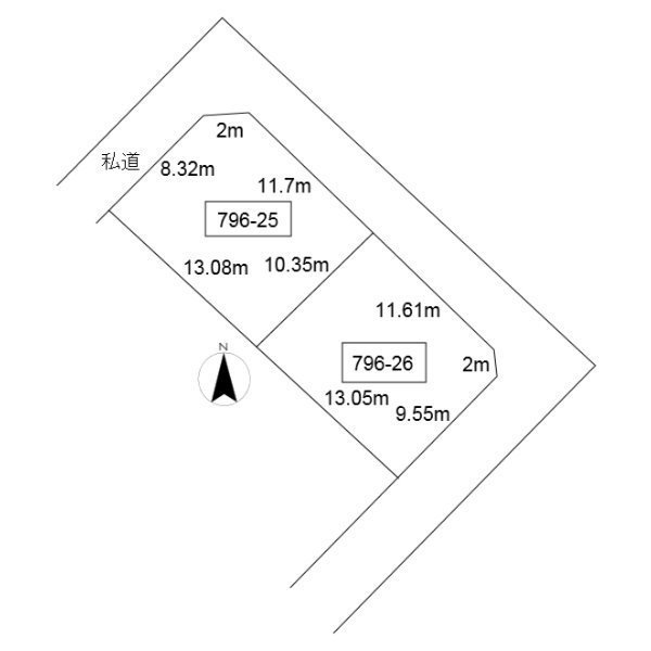 建築条件無し。81.5坪理想の住宅が建てれます。