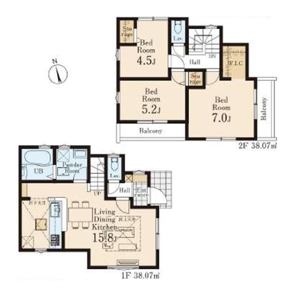 小平市上水新町３丁目の新築一戸建