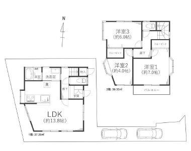 厚木市妻田東１丁目　中古一戸建て