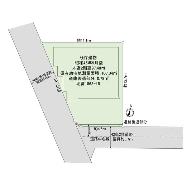 海老名市杉久保南２丁目　売地　建築条件なし