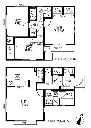 大和市西鶴間８丁目　２期　新築一戸建て