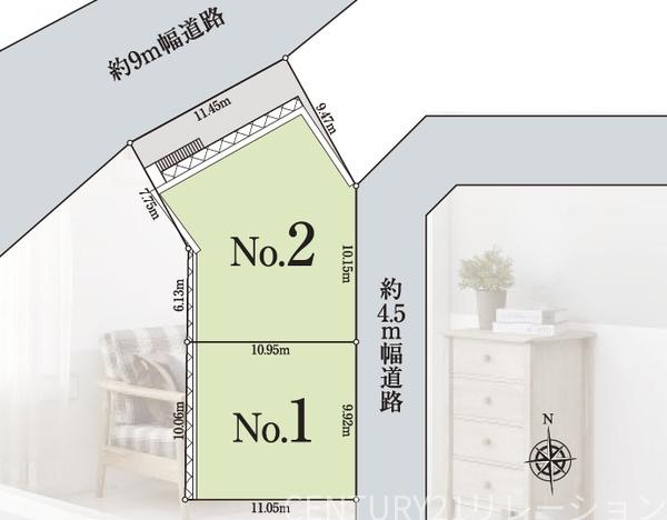 伊勢原市高森台3丁目売土地No,2区画