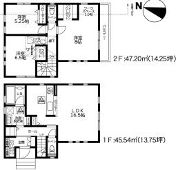 高座郡寒川町岡田7丁目2期新築分譲1号棟