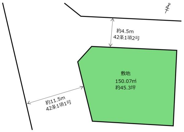 海老名市中河内　売地　建築条件なし