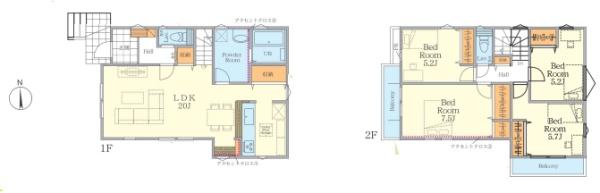 座間市入谷西２期　新築分譲１号棟
