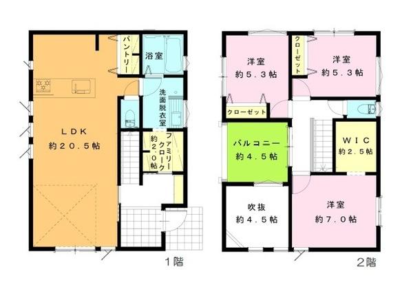 海老名市勝瀬新築分譲全２棟　Ｂ棟