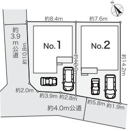 厚木市愛甲１丁目　新築一戸建　№２号棟