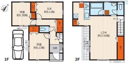 座間市ひばりが丘２丁目　３期　新築一戸建て