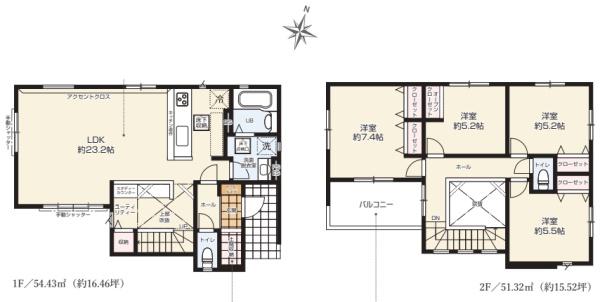 愛甲郡愛川町中津　２期　新築一戸建て
