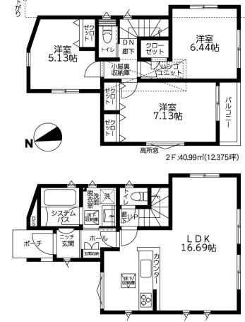 高座郡寒川町中瀬5期新築一戸建て