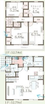 綾瀬市落合南3丁目新築分譲1号棟