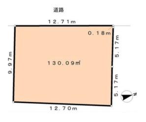 座間市入谷東4丁目　売地　建築条件なし