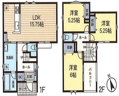 座間市西栗原１丁目　新築一戸建　１号棟