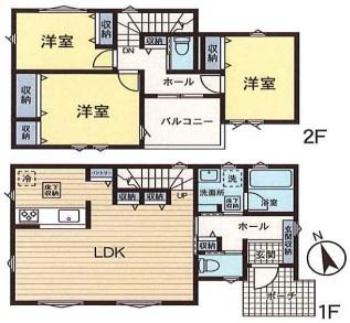 座間市西栗原１丁目　新築一戸建　２号棟