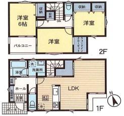 座間市西栗原１丁目　新築一戸建　３号棟