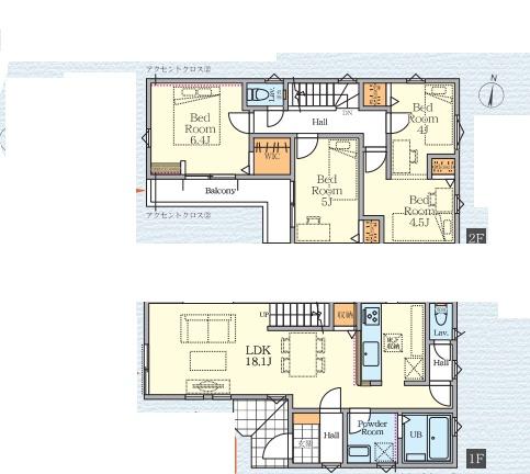 座間市入谷西３丁目　新築一戸建　２号棟