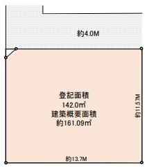 海老名市門沢橋3丁目の土地(間取り)