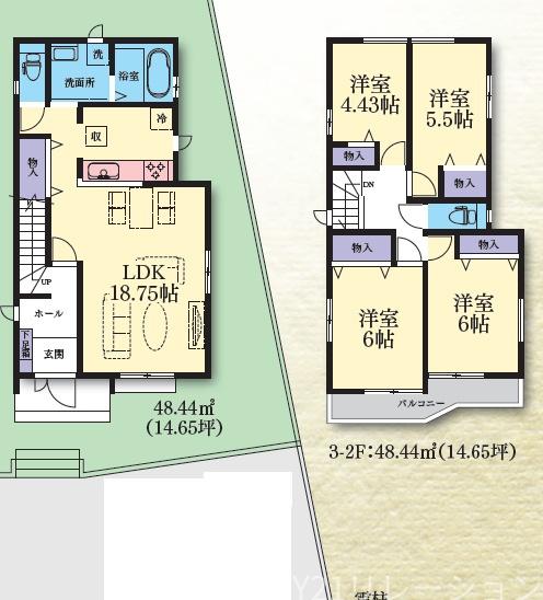 綾瀬市深谷中１丁目　新築分譲3号棟