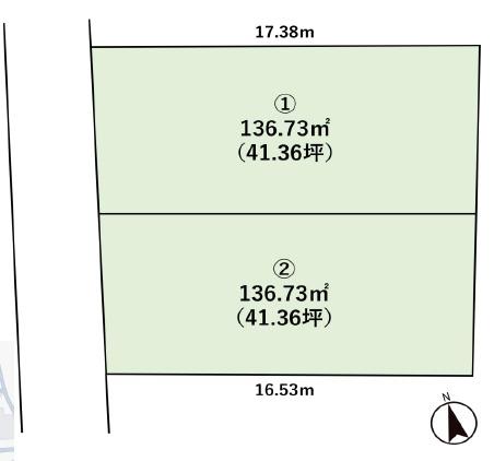 厚木市棚沢　売地　建築条件なし　①