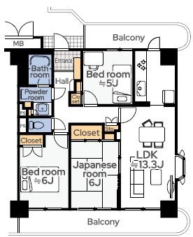 南えびな杉久保サンパルク650C街区5号棟