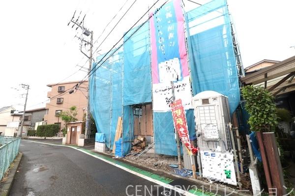 綾瀬市落合南4丁目第16新築一戸建て(前面道路含む現地写真)